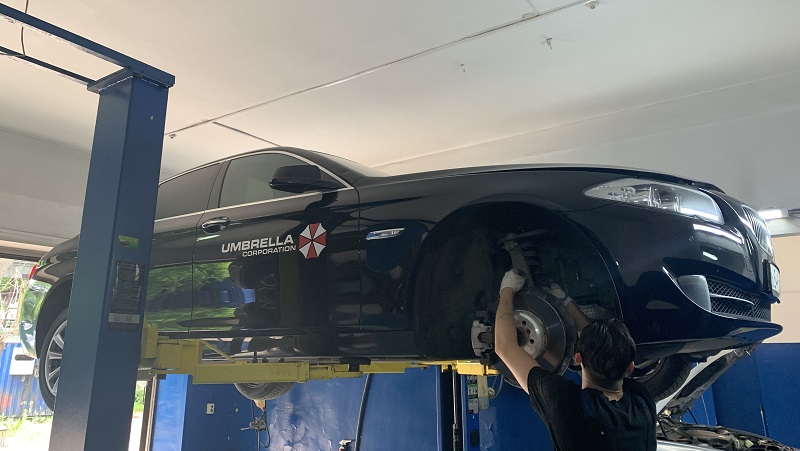 Замена передних и задних пружин БМВ