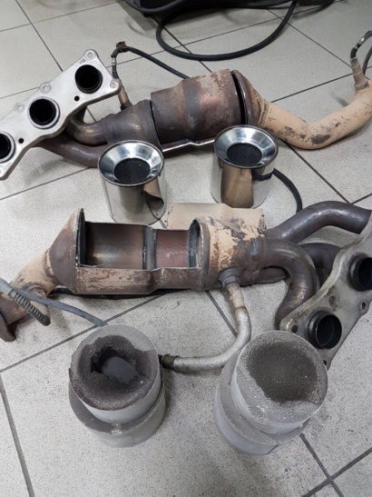 Разрез катализаторов БМВ