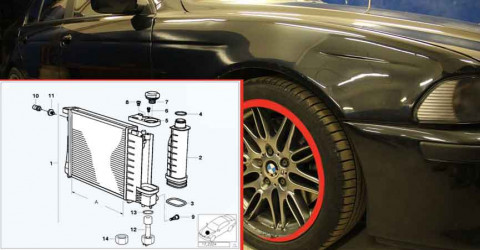Ремонт системы охлаждения БМВ Е39